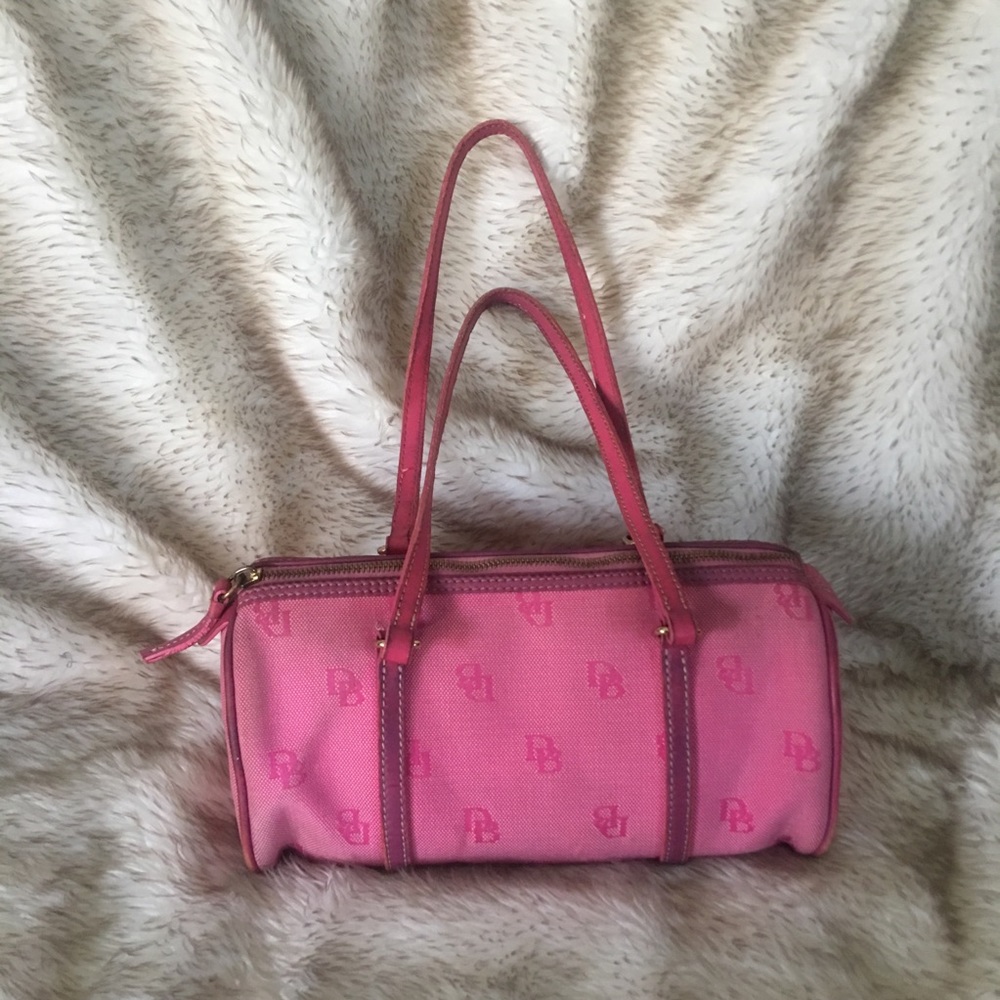 Pink Dooney & Bourke Barrel Satchel